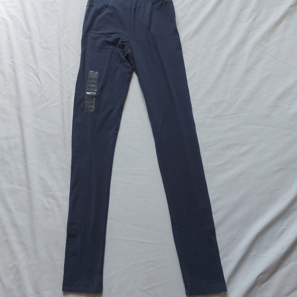 NWT Manguun Teens Navy Blue Silver Leggings, Girls XL - Picture 3 of 7